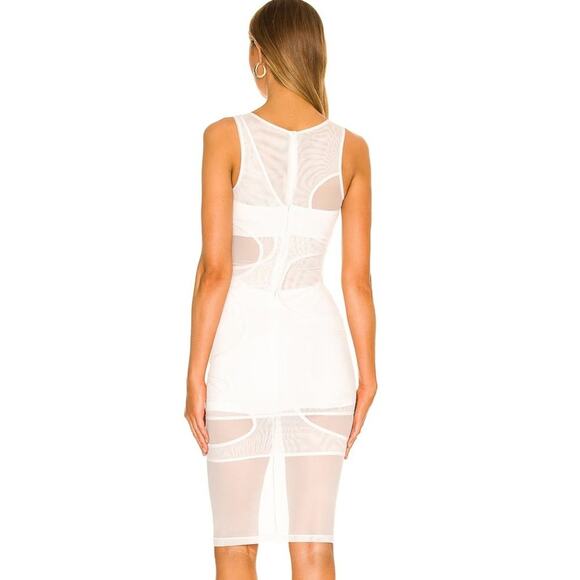 Superdown Amalia Cut Out Dress in White NWT Size Small - Picture 3 of 3